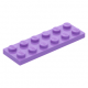 LEGO lapos elem 2x6, közép levendulalila (3795)